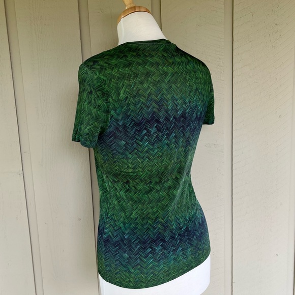 Kenzo Green Printed Top - Size M - Picture 4 of 10